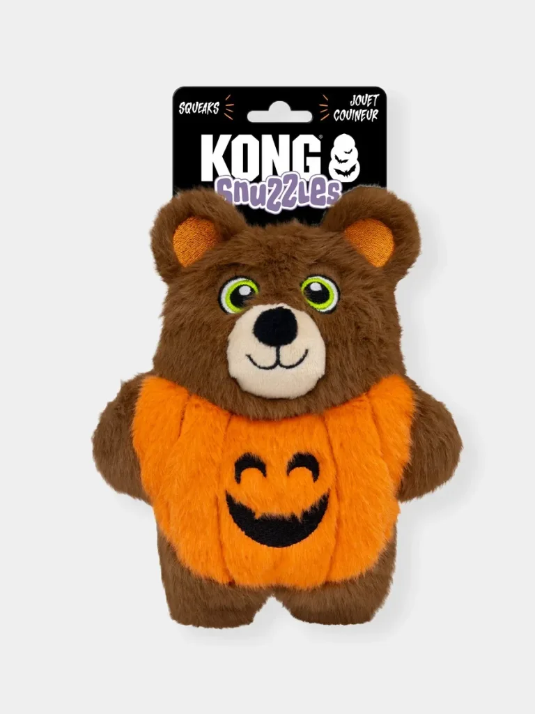 Peluche ours citrouille Halloween pour chien