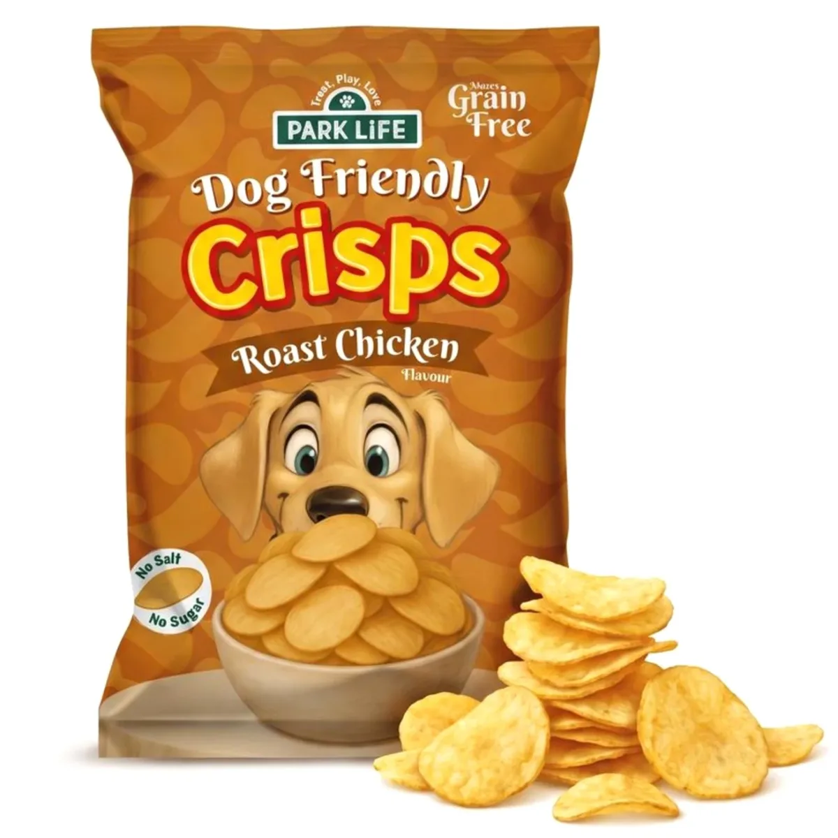 Chips au poulet pour chien