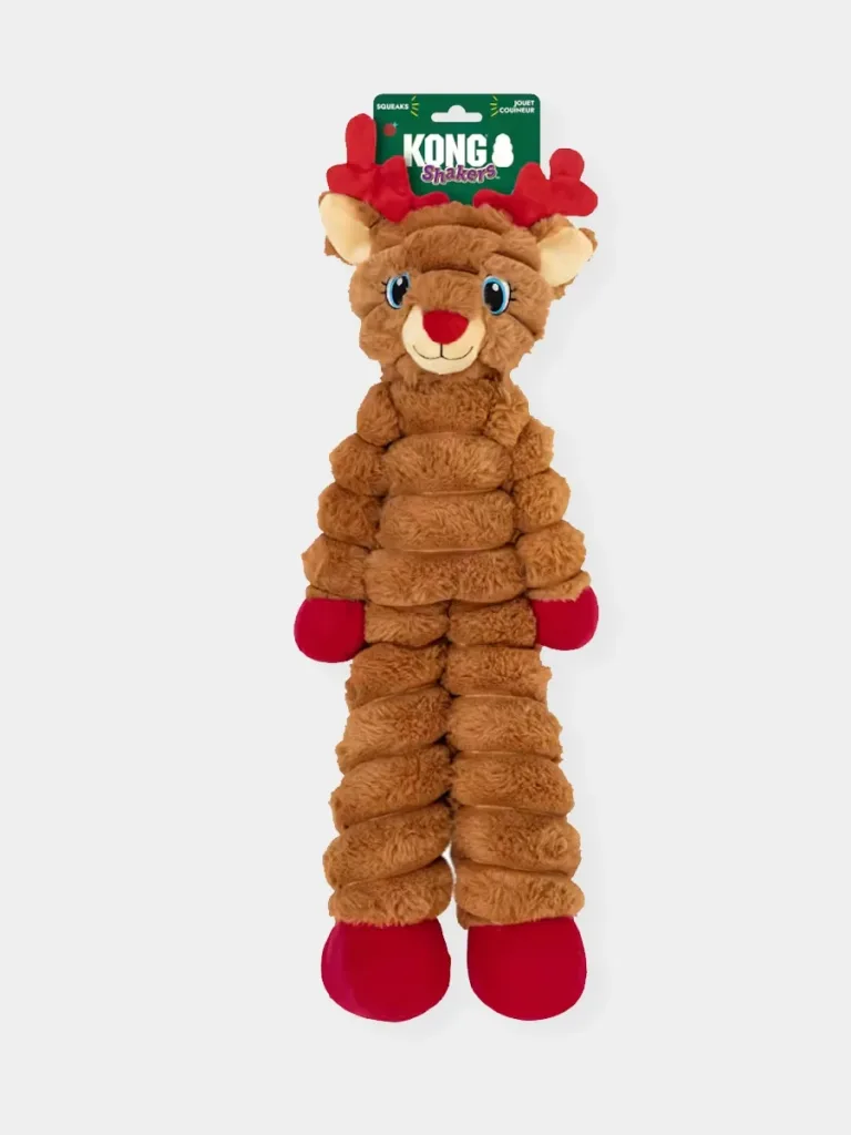 Peluche Kong Holiday Shakers Reindeer Red pour chien