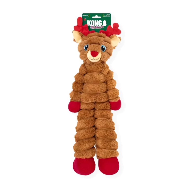 Peluche Kong Holiday Shakers Reindeer Red pour chien