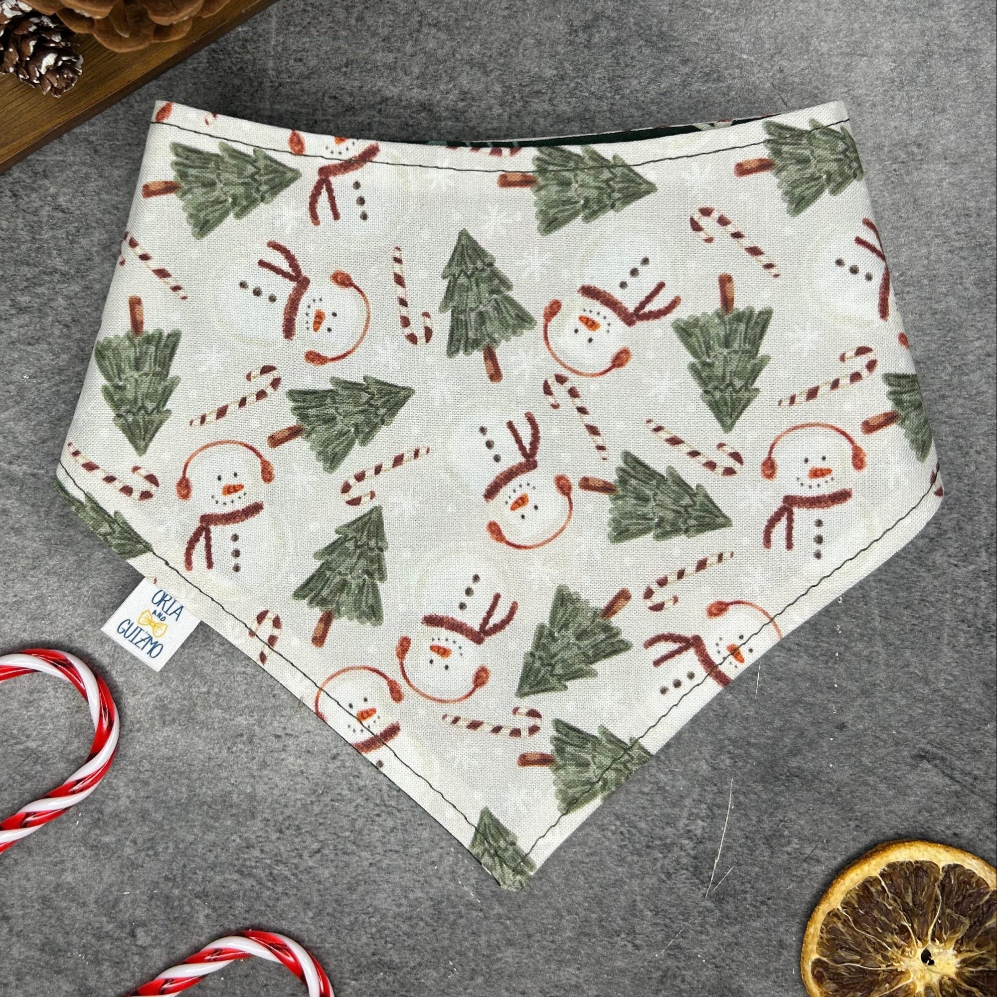 Bandana Snowman réversible Noël pour chien